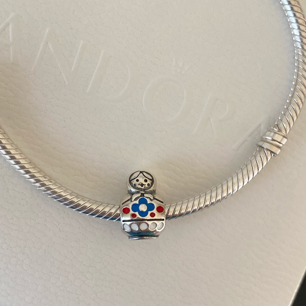 Sterling silver “Matroshka”charm